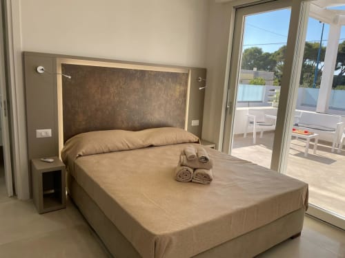 Elite Apartment Garden 01 | Elite Luxury Residence Case Vacanza Torre Suda, Puglia, Gallipoli, Salento, piscina, vacanze, mare, Maldive del Salento, letto matrimoniale, letti singoli, cucina, bagno privato
