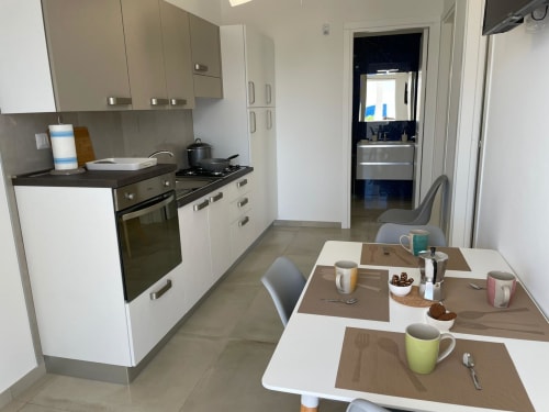 Elite Apartment Garden 02 | Elite Luxury Residence Case Vacanza Torre Suda, Puglia, Gallipoli, Salento, piscina, vacanze, mare, Maldive del Salento, letto matrimoniale, letti singoli, cucina, bagno privato