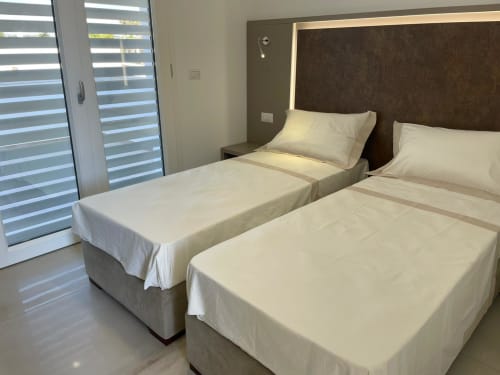 Elite Apartment Garden 03 Primo Piano | Elite Luxury Residence Case Vacanza Torre Suda, Puglia, Gallipoli, Salento, piscina, vacanze, mare, Maldive del Salento, letto matrimoniale, letti singoli, cucina, bagno privato