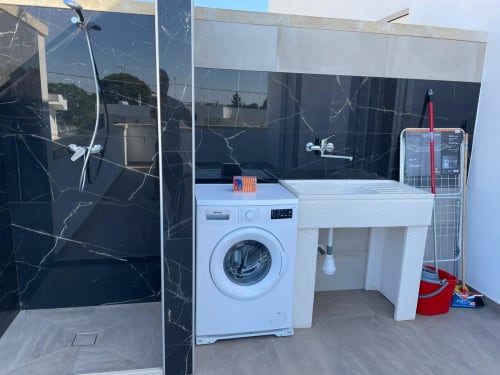 Elite Apartment Garden 03 Primo Piano | Elite Luxury Residence Case Vacanza Torre Suda, Puglia, Gallipoli, Salento, piscina, vacanze, mare, Maldive del Salento, letto matrimoniale, letti singoli, cucina, bagno privato