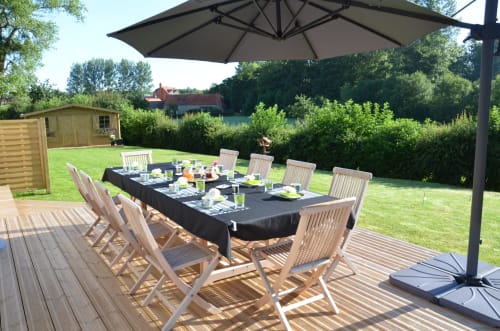 Petit-déjeuner sur la terrasse - La Villa Belle