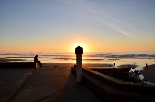 Wimereux Couché de soleil à la plage - Maison d'hôtes La Villa Belle