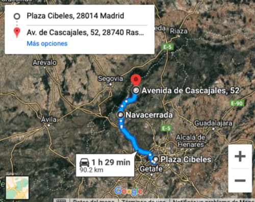 Casa rural de fin de semana cerca de Madrid.
