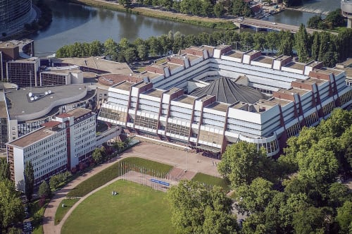 Conseil de l'Europe Strasbourg- institutions européennes Strasbourg- quartier européen Strasbourg- Parlement européen Strasbourg