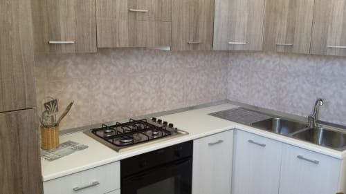 Emblema Appartamento 03 | Emblema Apartments Case Vacanza Torre Suda, Puglia, Gallipoli, Salento, mare, Maldive del Salento, letto matrimoniale, letti singoli, cucina, bagno privato