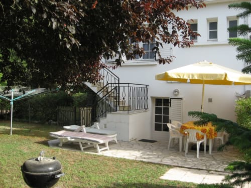 terrasse vue jardin gîte les Pins Saint-Jean-de-Monts