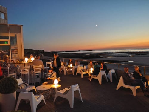 Soirée sur la plage de Wimereux
