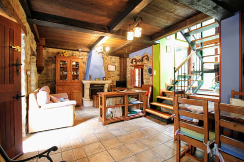 Casa de Aldea Peña Sobia - cocina para cenar en buena compañia, San Martín de Teverga, Asturias, España