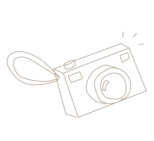 Appareil photo instantané avec sangle à La Maison De Siloe, gîte à Villefranche de Rouergue, France