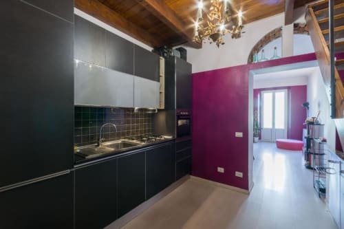 Navigli 7| Apartment for 4 with one bedroom, living room with sofa bed, kitchen, balcony and bathroom with shower. With Wi-Fi, TV and air conditioning - HB Hall, flats in the centre of Milan.