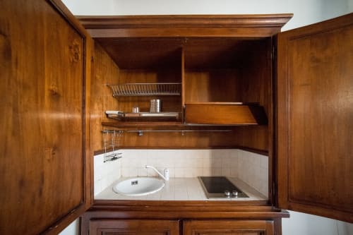 Navigli 2| Studio apartment for 2 with a sofa bed in the living room, kitchenette and bathroom with shower. With Wi-Fi, TV and air conditioning - HB Hall, flats in the centre of Milan.