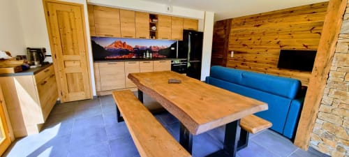 Chalet, appartement, Salon/cuisine**Le Cairn de Morillon**  &  **Le Cairn de Samoëns**