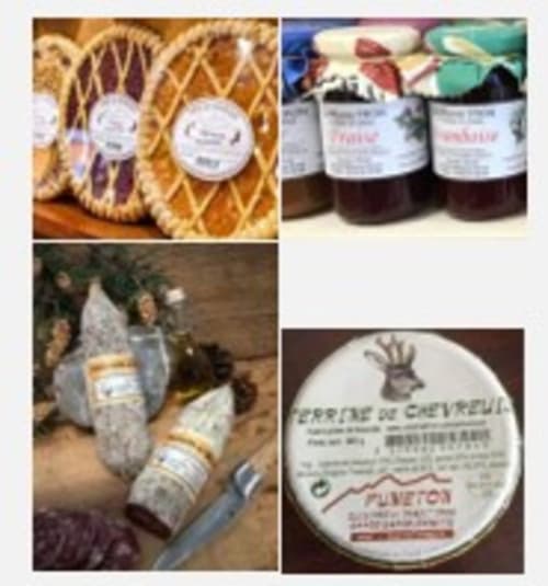 Produits artisanaux de l'Hôtel Marjori à Le Lauzet-Ubaye : conserves locales, crèmes et gourmandises faites main