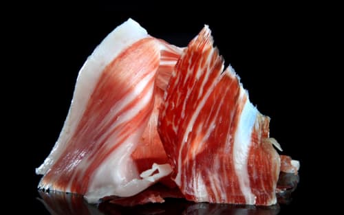 Jamón ibérico cured ham at Casa Rural El Fontano, Montanchez Spain