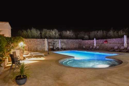 Masseria Giulio | Holiday Apartments Francavilla Fontana, Puglia, swimming pool, garden, Salento, Italian escape, hidden oasis, holiday house, Southern Italy, pool lights, relaxing