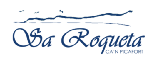 Logo del Hotel Sa Roqueta con olas estilizadas en Can Picafort