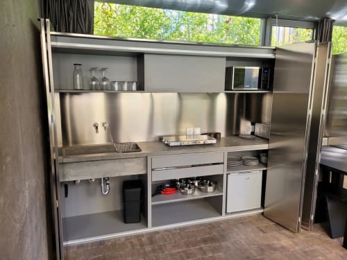 cuina allotjament apartament olot garrotxa pavelló fàbrica descals disseny