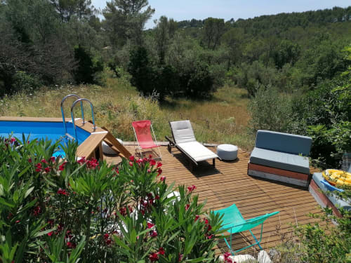 Piscine avec terrasse Seillans - Les Muriers d'engaspaty