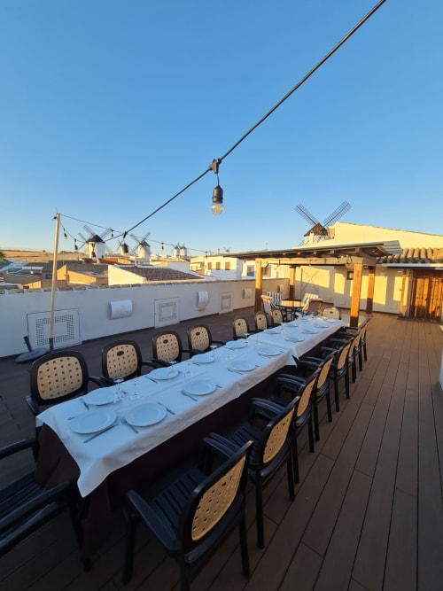 Terraza vivienda de uso turístico Matacabras - Casa el Yelmo de Mambrino