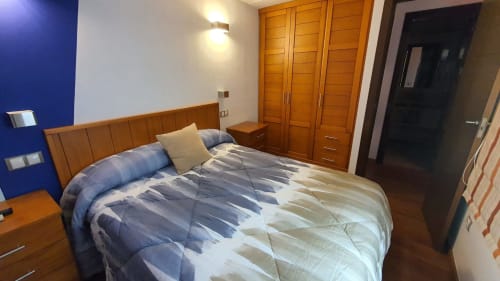Dormitorio matrimonial en vivienda de uso turístico Matacabras - Casa el Yelmo de Mambrino