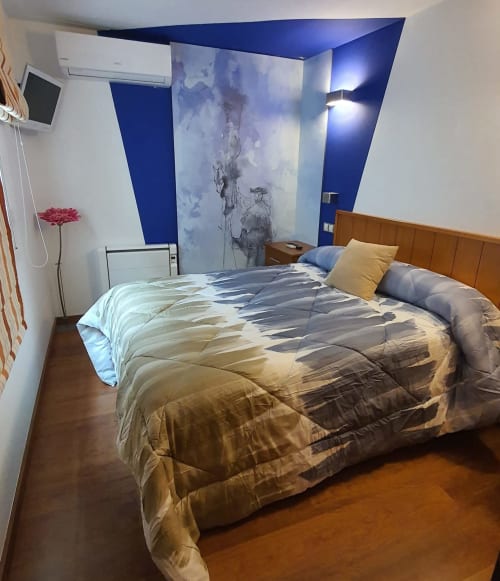 Dormitorio matrimonial en vivienda de uso turístico Matacabras - Casa el Yelmo de Mambrino