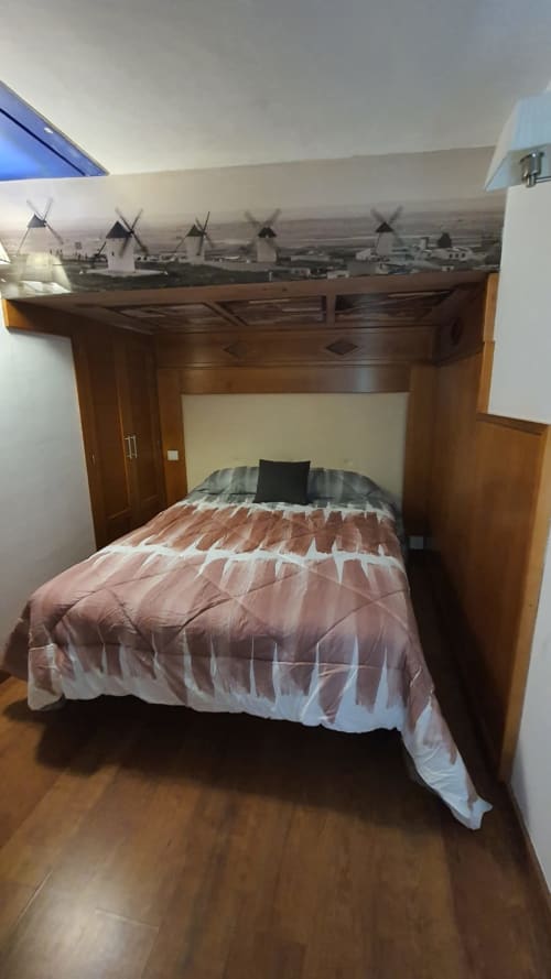 Dormitorio matrimonial en vivienda de uso turístico Matacabras - Casa el Yelmo de Mambrino