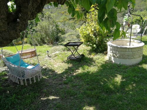 détente dans le jardin privé