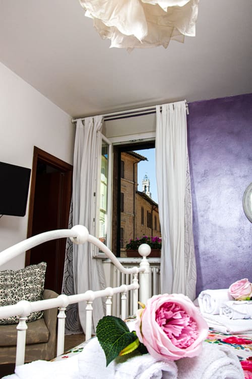 La Camera Lilla del B&B Le Camere di Livia nel cuore di Siena