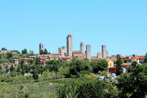 Fortezze di San Gimignano nei dintorni del B&B Le Camere di Livia, Toscana.