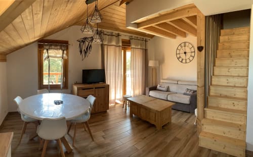location la Joue du loup, Oreeduloup, Studio Ptilou B36 2/4pers., vue montagne, ski, chalet grand loup mélèzes des chaumates,
