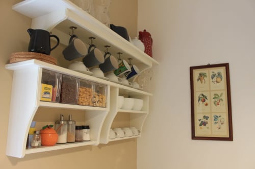 Cucina area comune per la colazione del B&B L'Alba sui Templi - centro di Agrigento, Sicilia.