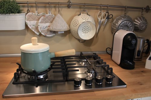 Cucina area comune per la colazione del B&B L'Alba sui Templi - centro di Agrigento, Sicilia.