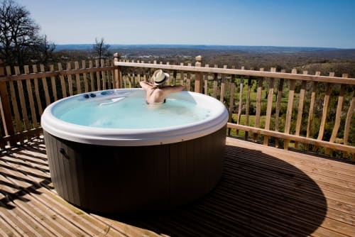Cabane avec Spa Château de Cantecor Rocamadour 