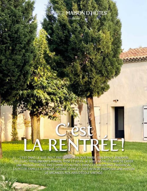 Mas des Ecoliers - Article de presse Maisons de Campagne