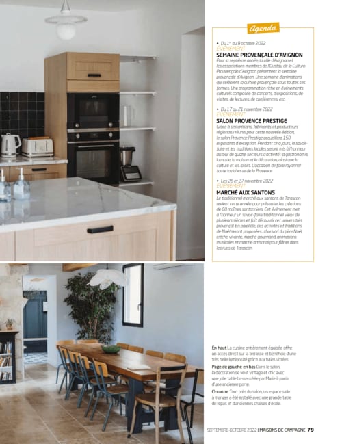 Mas des Ecoliers - Article de presse Maisons de Campagne