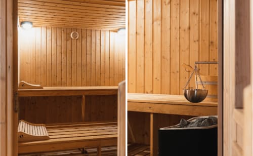 Entspannung in der Lavastein-Sauna des Loup Castel im ruhigen Hinterland von Grasse, umgeben von provenzalischer Natur