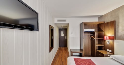 Hotel balladins urban Villejuif, Paris, chambre, lits jumeaux, double, spacieuse, bien placé