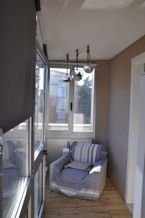 Casa Marzi in Pesaro with small veranda with armchair - near B&B Albornoz in Urbino, Marche.