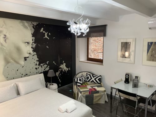 You and Me studio for 3 with double bed and sofa bed, kitchen and bathroom - B&B Albornoz in Urbino, Marche, near Casa Marzi in Pesaro.