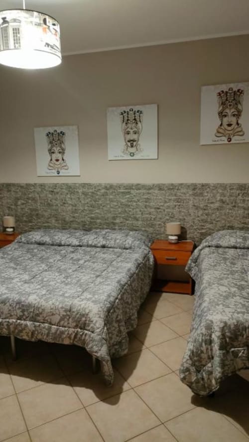 Camera tripla con bagno privato - Cavalluccio Marino a B&B Lido Azzurro a Catanzaro, Calabria.