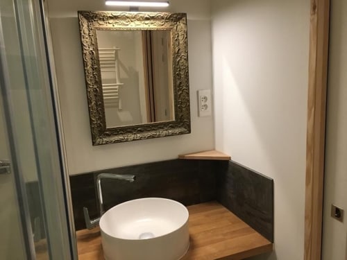 Salle de bain de la chambre Chez Voltaire