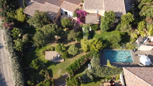 Vue d'ensemble drone / résidence Guddelmoni / Meublés de tourisme ***