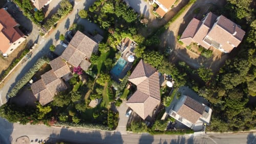 Vue d'ensemble drone / résidence Guddelmoni / Meublés de tourisme ***