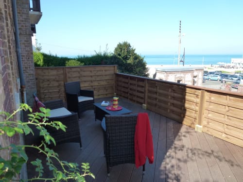 Gite Gabrielle à Pourville : sa terrasse