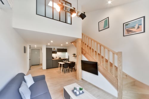 Mimizhome - Location Mimizan -  chambre lit double king-size - appartement proche Bordeaux - 