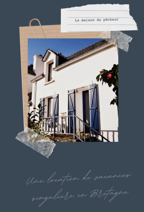 maison singulière  vacances mer bretagne chambre vue mer cosy bretagne finistère morbihan Chambre   au 1er étage  de La Maison du Pêcheur, Doëlan, confortable et lumineux ; grande maison vue mer plage à pied 