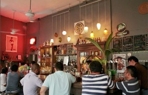 people at a bar in merida