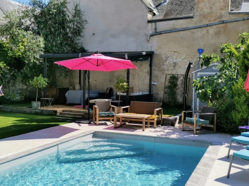 piscine chauffée château