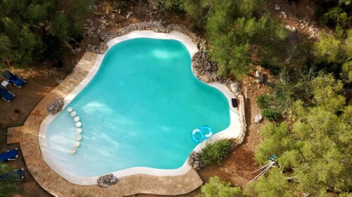 La nostra piscina a vista d'ocell.