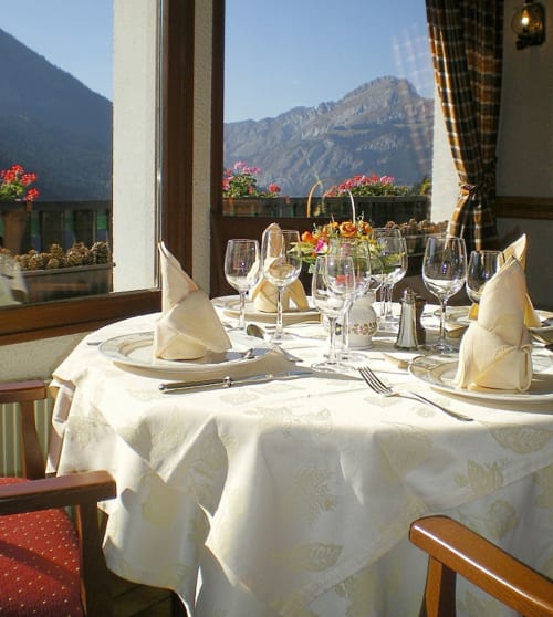 Châtel panoramic view from the dining-room / La Table des Triolets